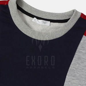 Sudaderas con hombros caídos básicas de contraste de Color de talla grande, ropa, sudaderas para hombres, sudaderas con hombros caídos, sudaderas para hombres - Product Image 3