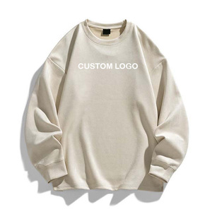 Sudadera de Cuello Redondo Extra Grande para Hombre con Logotipo Personalizado, Sudadera de Algodón French Terry, Informal, de Manga Larga, Corte Regular, para Otoño - Product Image 2