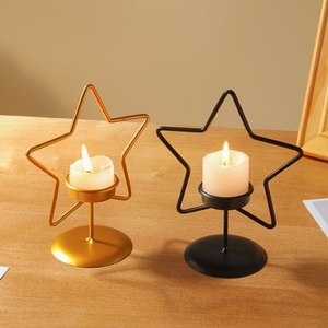 Bougeoir décoratif de table à manger de conception fantaisie bougeoir de couleur noire en métal de qualité supérieure pour le bougeoir le plus vendu - Product Image 4