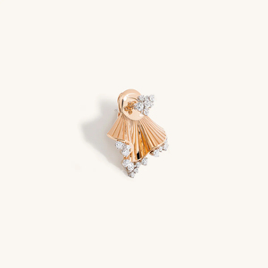 Elegant Rose Gold Geometric Diamond <b>Stud</b> <b>Earrings</b> for Women Luxury Everyday Wear Fine Jewelry - Product Image 2