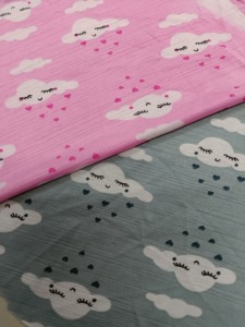 Tuyết Rơi Tùy Chỉnh Cảm Ứng Mềm In Kỹ Thuật Số 98% Poly 2% Spandex 4 Cách Căng Vải Dệt Kim Cho Ăn Mặc - Product Image 5