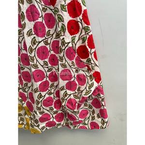 Falda Kali 100% Algodón, Falda con Estampado Floral, Vestido de Falda Hecho a Mano, Falda de Verano, Falda de Fiesta, Falda Gitana para Mujer, Falda Midi Cruzada - Product Image 4