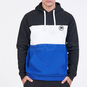 100% coton un-en-trois couleur polaire hommes à capuche surdimensionné pull chaud pour l'hiver solide motif blanc pull - Product Image 1