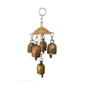 Elegante diseño de estrella, campanas colgantes de pared, campanas colgantes de Metal dorado de calidad Premium, perfectas para decoraciones de jardín y hogar - Product Image 4