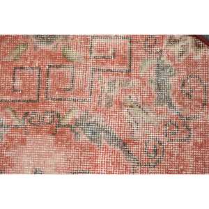 Tapis Vintage en Laine Turque 2.5 x 1.5ft Rouge Vert Patchwork Design Latex Backing-Style Classique Rectangle Couloir Grandes Chambres - Product Image 5