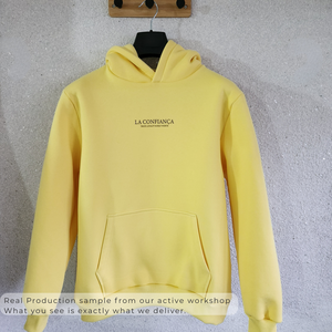 เสื้อฮู้ดดี้ผ้าฟลีซหนานุ่มคุณภาพสูง ปักลายตามสั่ง ระบายอากาศได้ดี เป็นมิตรกับสิ่งแวดล้อม มีกระเป๋า ขายส่งเสื้อผ้าสตรีทแวร์แบบ OEM - Product Image 2