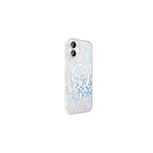 Coque rigide transparente magnétique M-Safe pour iPhone 16 Plus, motif mignon Zore Folk Daisy, protection élégante, style Ins Plus - Product Image 3