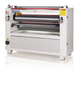 Máquina de Recubrimiento Adhesivo Automática Eléctrica Profesional y Eficiente XINJUN para Chapa de Madera Contrachapada y PVC, de Una o Dos Caras, Velocidad de 10.70m/min - Product Image 2