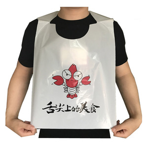 <strong>Wholesale</strong> Disposable Lobster <strong>Bibs</strong> <strong>Adult</strong> Apron Custom Disposable Seafood <strong>Bibs</strong> Plastic Restaurant Crawfish <strong>Bib</strong> - Product Image 4