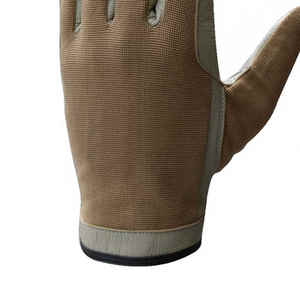 Guantes de equitación de dedo completo de cuero de diseño personalizado del fabricante superior Empuñaduras de mano Durable Transpirable Cómodo Ligero - Product Image 6