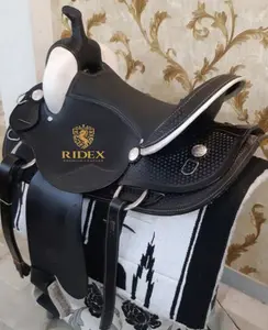 Equestrian Horse Leather Dressage Saddle Sela de alta qualidade para Horse Show Costurado Designer Saddle para Exportação