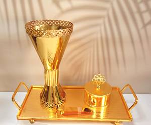 Incensario hueco Arabia Saudita Oriente Medio árabe incensario galvanoplastia hierro Metal artesanía horno de aromaterapia transfronterizo - Product Image 3