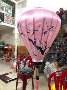 โคมไฟผ้าไหมทรงกลมแบบแขวนทรงกลมดีไซน์ใหม่สำหรับตกแต่งเทศกาลโคมไฟผ้าไหมสไตล์เวียดนามโคมไฟฮอยและผ้าไหมส่งออกเป็นจำนวนมาก - Product Image 4