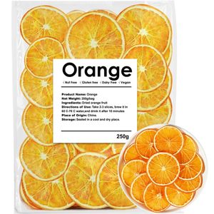 Oranges séchées bio et sans OGM pour cocktails |   100 tranches en vrac, 1000g, emballage sous vide - Product Image 2