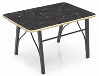 Ensemble de table et chaises démontables 5 pièces en métal KUGU BERGAMA MAKSI, fabriqué en Turquie, pour balcon, mobilier d'extérieur pour hôtel et villa
