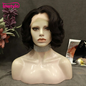 Parrucca Sintetica Lunga Grigia Imstyle con Frontale in Pizzo, Resistente al Calore, Fibra ad Alta Temperatura, 32 Pollici, Onda Naturale, Intrecciata, per Cosplay - Product Image 5