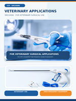 YYF SM1500W Pince à tissus incurvée de 5 mm et 37 cm pour la chirurgie laparoscopique vétérinaire