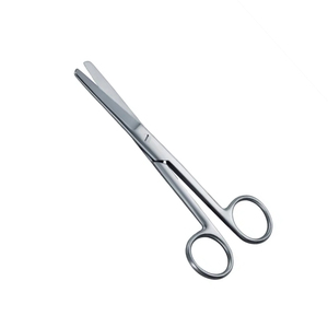 Ciseaux chirurgicaux manuels à bord arrondi en acier inoxydable de 16 cm pour bloc opératoire et soins infirmiers - Product Image 1