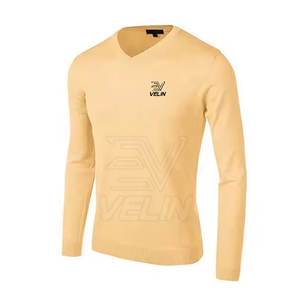 Sweat-shirt à col en V en tissu doux pour homme Chemise décontractée pour homme Vêtement tendance pour homme quotidien Sweat-shirt à col en V confortable pour homme - Product Image 2