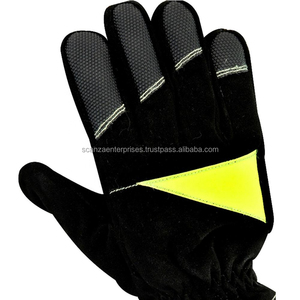 Gants résistants aux coupures de pompier extra longs en cuir de coton Protection ignifuge Guantes anti-chaleur Logo personnalisé paquet Multi - Product Image 2