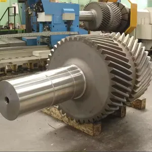 China Factory High Quality OEM Customized Double Helical Gear Shaft Large Gear Shaft Forged Roller Shaft