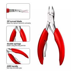 Nouvelle pince à cuticules en acier inoxydable de qualité supérieure, durable, à double ressort, avec manche doré pour les ongles des doigts et des orteils, ZACHARY INDUSTRIES - Product Image 1