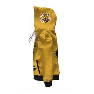 Sudadera con Capucha Personalizada de Color Sólido con Bordado para Hombre, 100% Algodón, con Cierre de Cremallera, para Invierno - Product Image 4