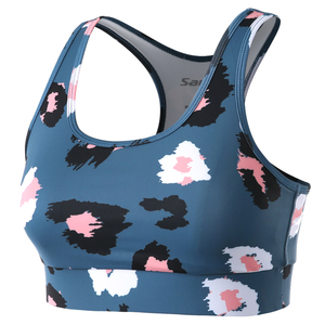 Bulk Women Sublimation Printed Brassiere Sports <b>Bra</b> Custom Fitness Gym Seamless <b>Stretch</b> Activewear OEM Lightweight Front - Product Image 3