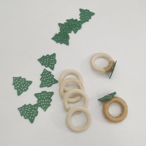 Handcrafted Green Tree Jute Napkin Ring For Stylish <b>Kids</b> Party Dining Table Setup And Playful Table Decor Wholesale From India - Product Image 6