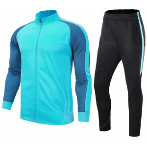 Ropa deportiva de poliéster de alta calidad para hombre, chándal con bolsillos y cremallera, diseño personalizado - Product Image 3