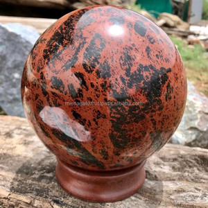 ลูกบอลคริสตัลมะฮอกกานีหินอัญมณีธรรมชาติทรงกลมสำหรับการตกแต่งรักษาสมาธิ - Product Image 5
