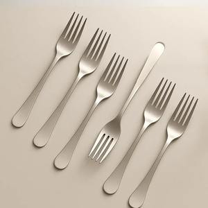 Cuillère Métallique Couverts Finis Argent Meilleur Design Couverts En Acier Inoxydable Maison Table Vaisselle pour Cadeaux D'affaires - Product Image 5