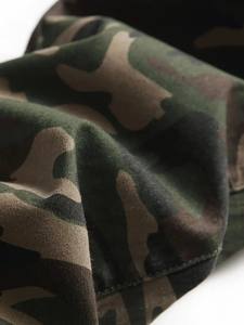 Pantalones vaqueros de pierna recta con bolsillo lateral de camuflaje para hombre, mezcla de algodón, lavable a máquina, no elásticos, transpirables, rectos, para hombre - Product Image 6