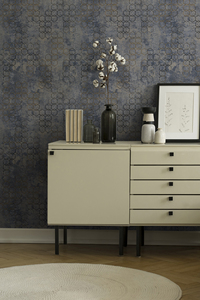 Modern Germany Wallpaper Rolls Black Metallic Non Woven <b>Vinyl</b> Highly Wash-Resistant Light Resistant Bathroom - Product Image 3