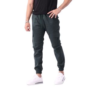 กางเกงคาร์โก้เอวสูงมีสไตล์มาใหม่กางเกงคาร์โก้ดีไซน์ทันสมัยสำหรับผู้ชายกางเกงลำลองใส่สบาย - Product Image 1