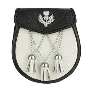 Tartan Sporran With Intricate Detailing and Decorative Tassels Ideal for Enhancing Traditional Outfits Belts - Product Image 2