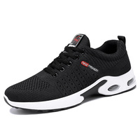 Zapatillas de invierno para hombre con amortiguación, transpirables, de punto, con cordones, antideslizantes, con logo personalizado, ligeras, Evergreen, al por mayor