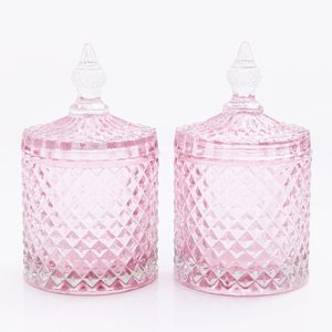 Tapa de tarro de cristal para caramelos, tarro decorativo, caja de joyería pequeña, contenedores de almacenamiento de alimentos para especias, bastoncillo de algodón, decoración de galletas - Product Image 1