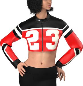 Women's Sheep Skin Leather Moto Faux <b>Jacket</b> Solid Pattern Cropped Bomber <b>Biker</b> <b>Jacket</b> for Autumn & Spring Season Women's <b>Jackets</b> - Product Image 5