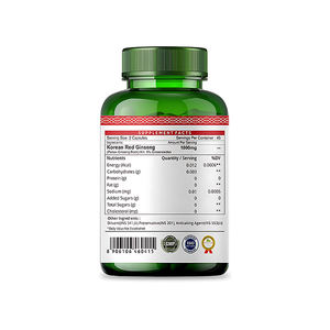 Thé de Ginseng coréen de haute qualité soutien immunitaire naturel clarté mentale bien-être Capsules supplément à base de plantes racine dans une bouteille - Product Image 3