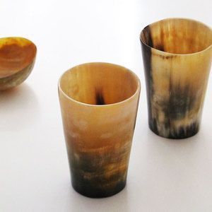 Jarra de cristal de cuerno corto de estilo clásico de alta calidad más vendida, decoración interior, jarra de beber de color Natural para vasos de cerveza - Product Image 5