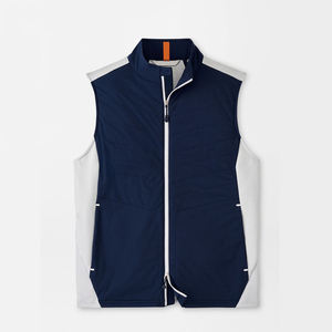 Logo personnalisé brodé respirant hommes léger Softshell gilet coupe-vent sans manches veste pour voyage randonnée course Golf - Product Image 1