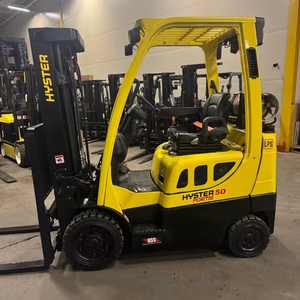 2018 HIYSTAR S50FT 5000 LB Carretilla elevadora de combustión interna de gas LP 84/189 \ "Mástil de 3 etapas 1258 horas Desplazador lateral manual para - Product Image 1