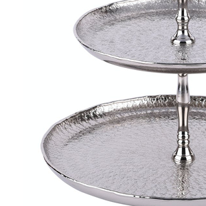 Wholesale Best Quality Dual Layer <b>Cake</b> Stand Metal Table Decorative <b>Cake</b> Holder India's Best Price Bulk Supplies Food Steel - Product Image 4