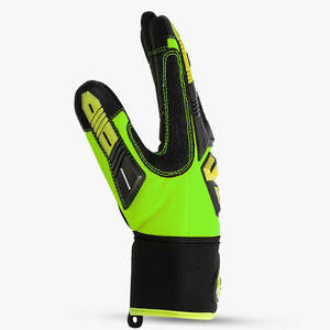 CIERRE DE MUÑECA DE NEOPRENO Y TRP PULL TAB HI VIS HEAVY DUSTY GUANTES DE IMPACTO DE SEGURIDAD PARA TRABAJOS DE TRABAJADORES - Product Image 3