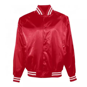 2025 colores personalizados ropa de moda chaqueta Varsity de satén de alta calidad Hip Hop personalizado Unisex Streetwear chaqueta Varsity para hombres - Product Image 2