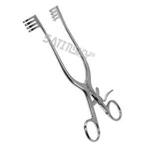 Badgley 6-1/2 "(16.5 cm) thép phẫu thuật retractor laminectomy phẫu thuật thần kinh dụng cụ 4x4 cùn răng retractor - Product Image 5