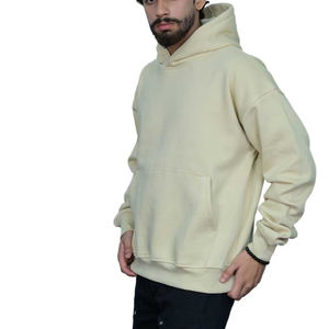 Sweat à capuche en molleton de coton noir sur mesure pour hommes, grande taille pour vêtements d'hiver avec motif, sweat à capuche de haute qualité - Product Image 2