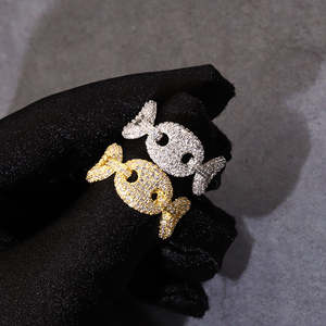 Bague de mariage classique en moissanite certifiée, testée, en argent sterling 925 plaqué or, bijoux fins pour hommes et femmes - Product Image 3