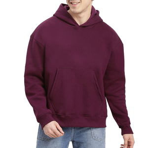 100% coton en gros coton lourd surdimensionné hommes sweats à capuche Logo personnalisé Streetwear plaine conception sweats à capuche - Product Image 1